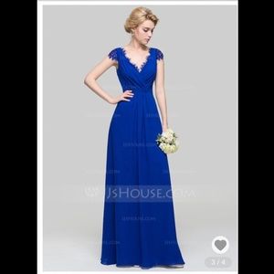 NWT - A-line, Princes V-Neck Floor Length Dress